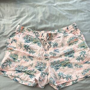 Tommy Bahama Tropical Print Women's Shorts - Pink and Green